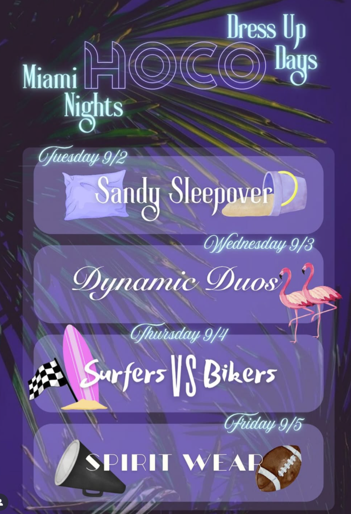 Homecoming spirit dress days