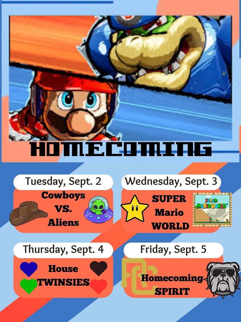 Homecoming spirit dress days