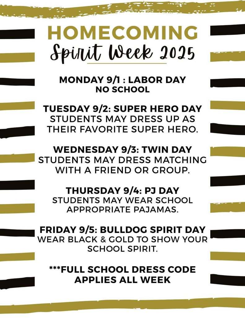 Homecoming spirit dress days