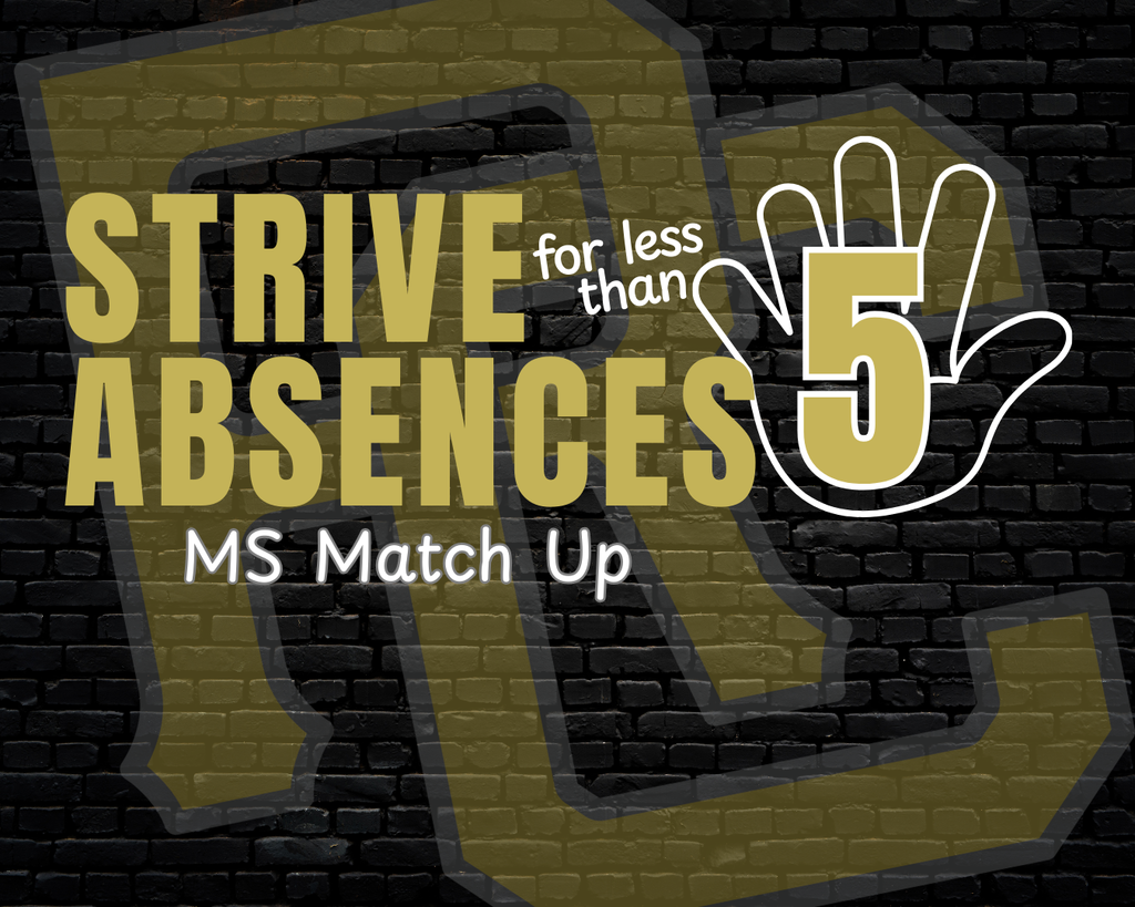 Middle school attendance campaign prizes