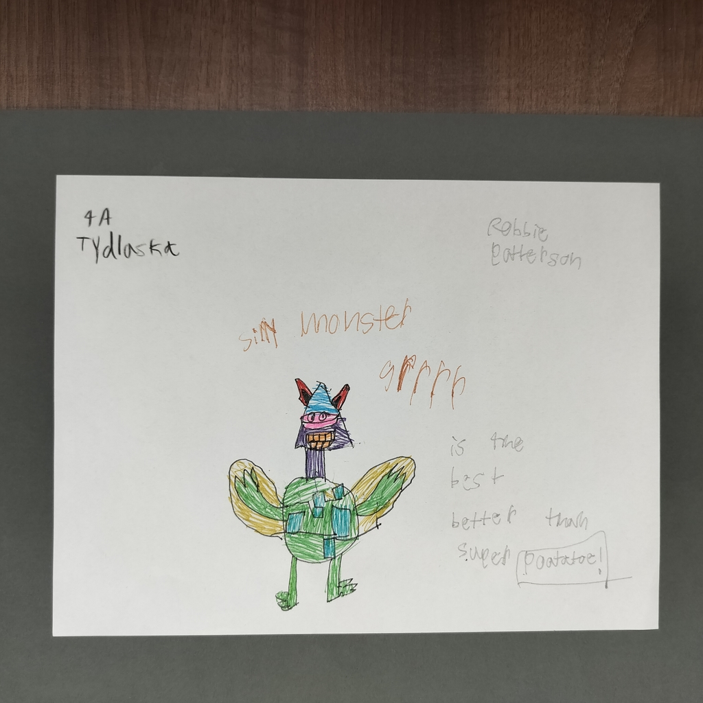 Student drawn monster