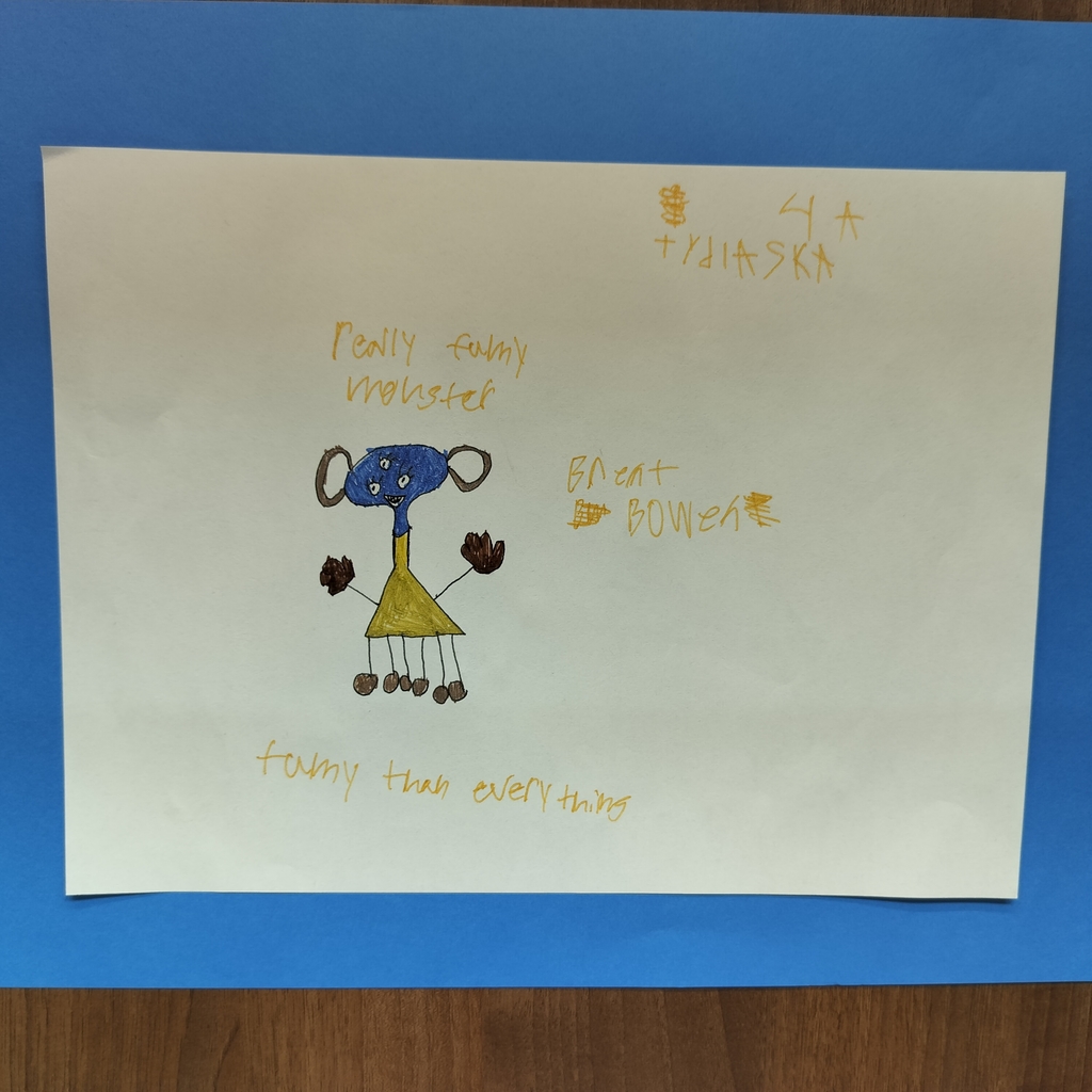 Student drawn monster