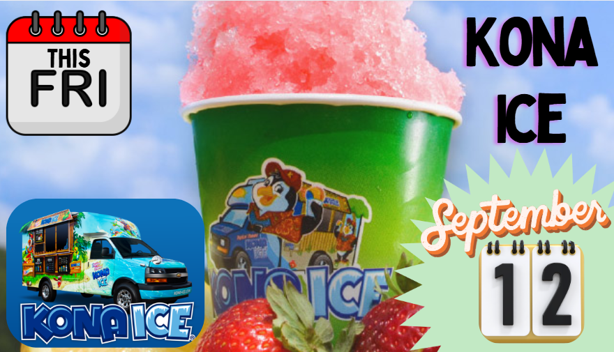 Picture of Kona Ice with the date of September 12th 