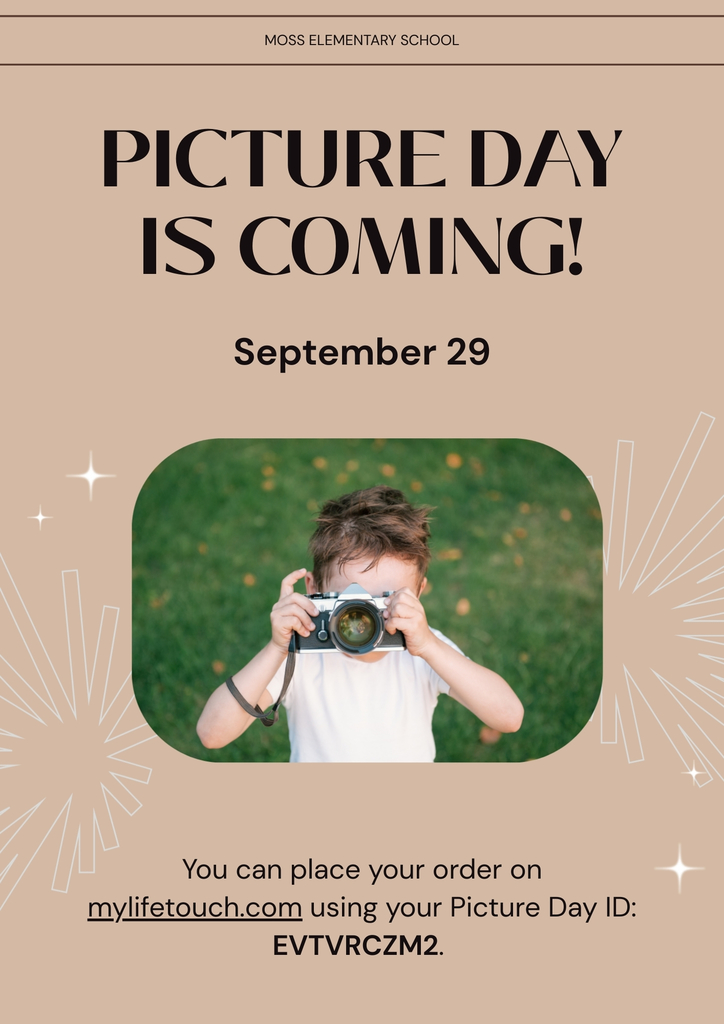 Picture Day Flyer for Moss Elementary