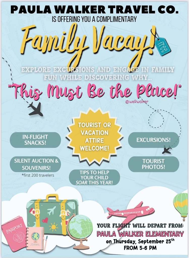 A flyer explaining our Family Night coming up on Sept 25th