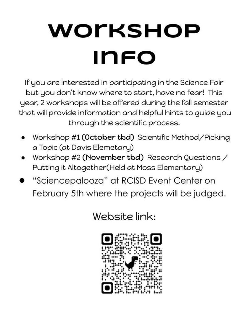 Science fair flyer