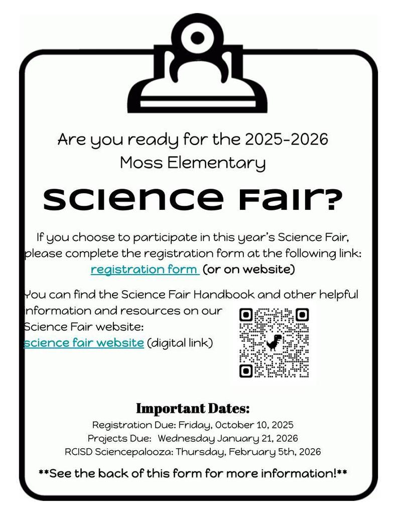 Science fair flyer