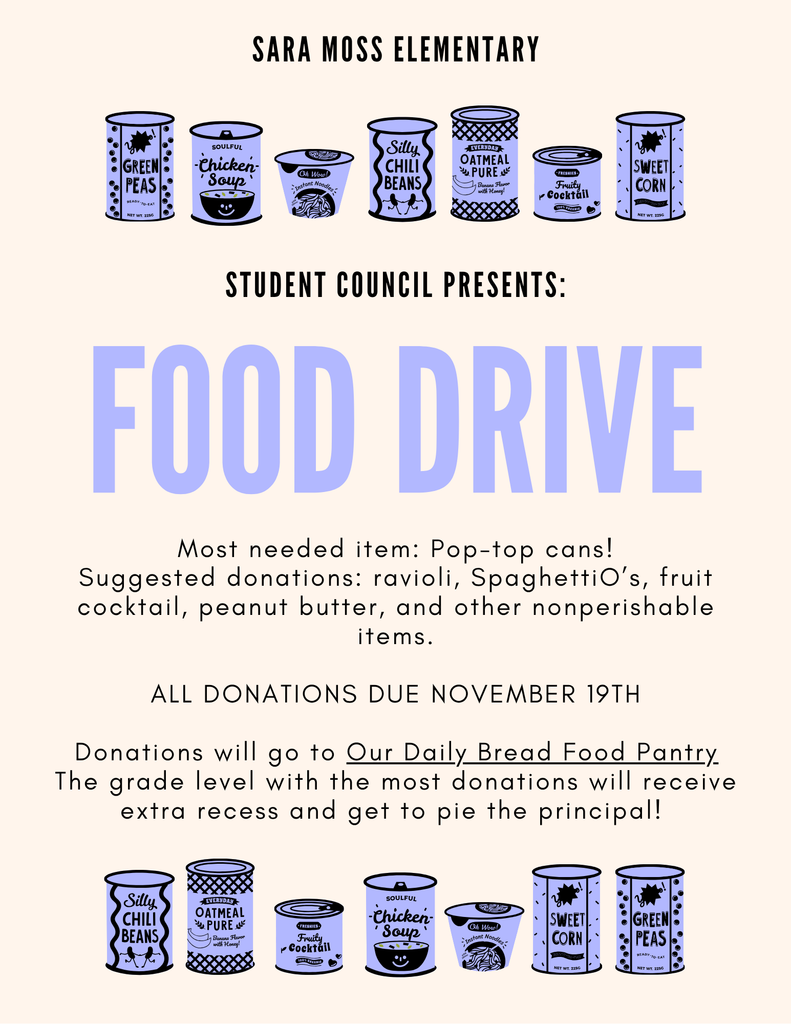 Food Drive flyer