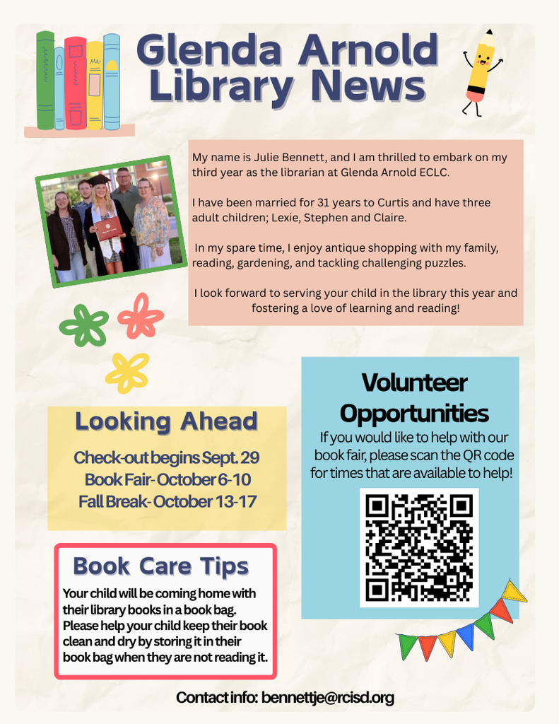 Glenda Arnold Library Newsletter