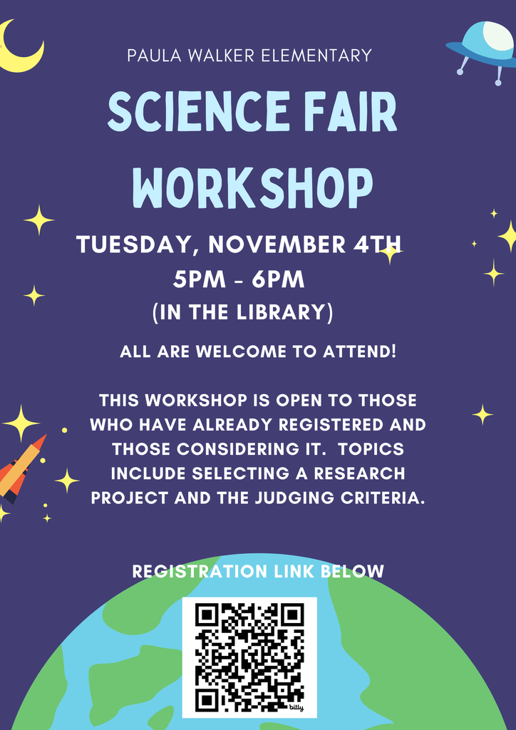 Updated flyer about the Science Fair Workshop