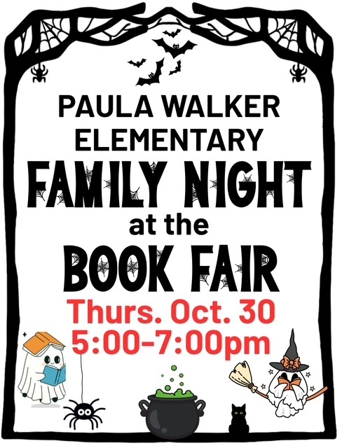 book fair flyer for family night