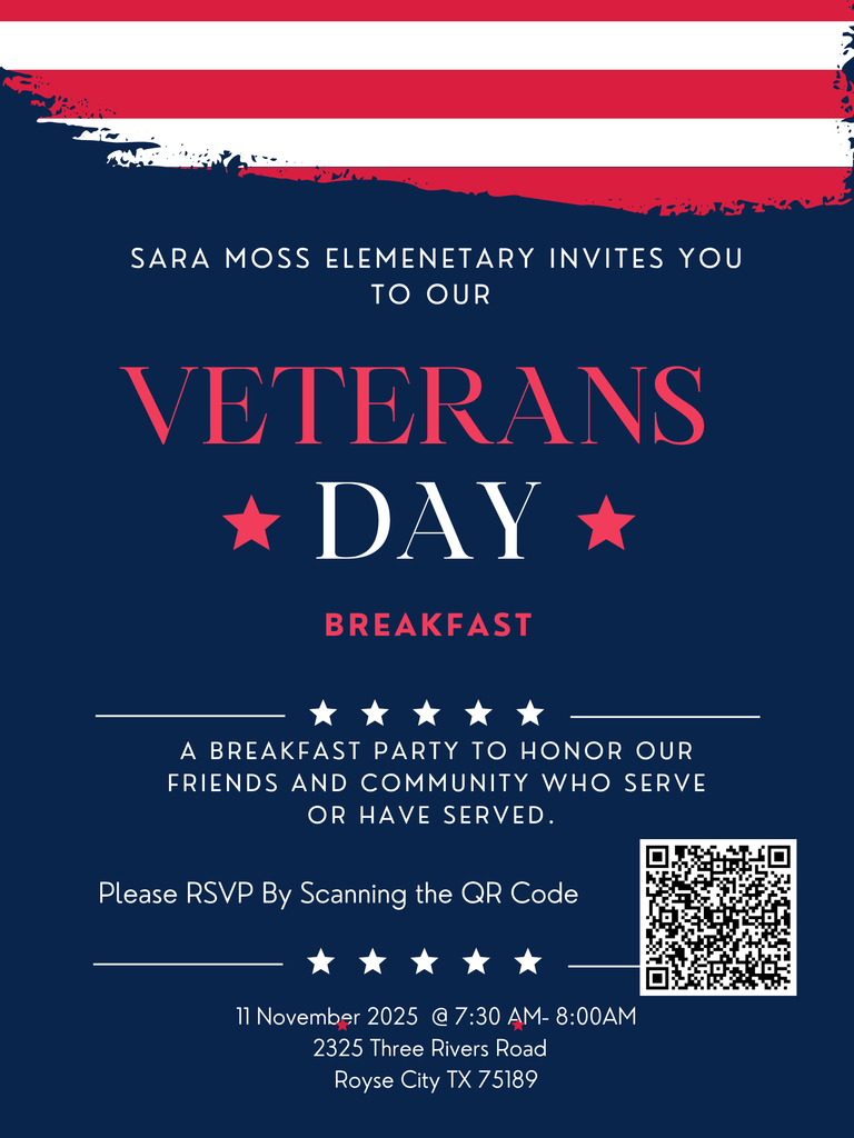Veterans Day breakfast flyer