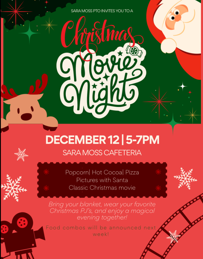 Christmas Movie Night flyer