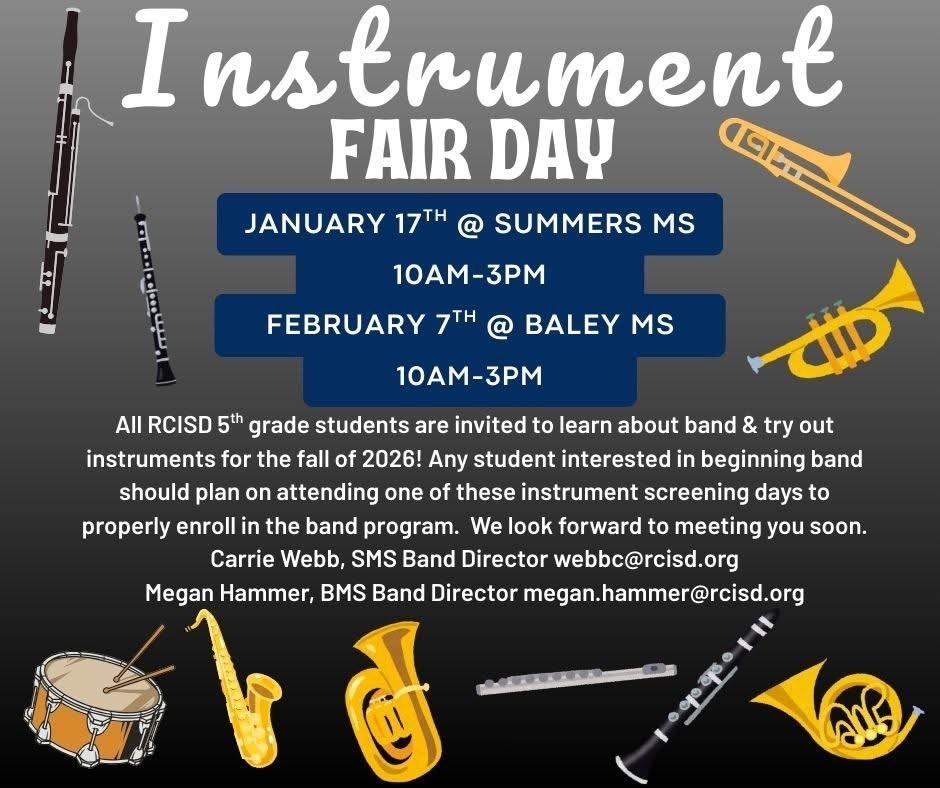 Instrument Fair Day Flyer