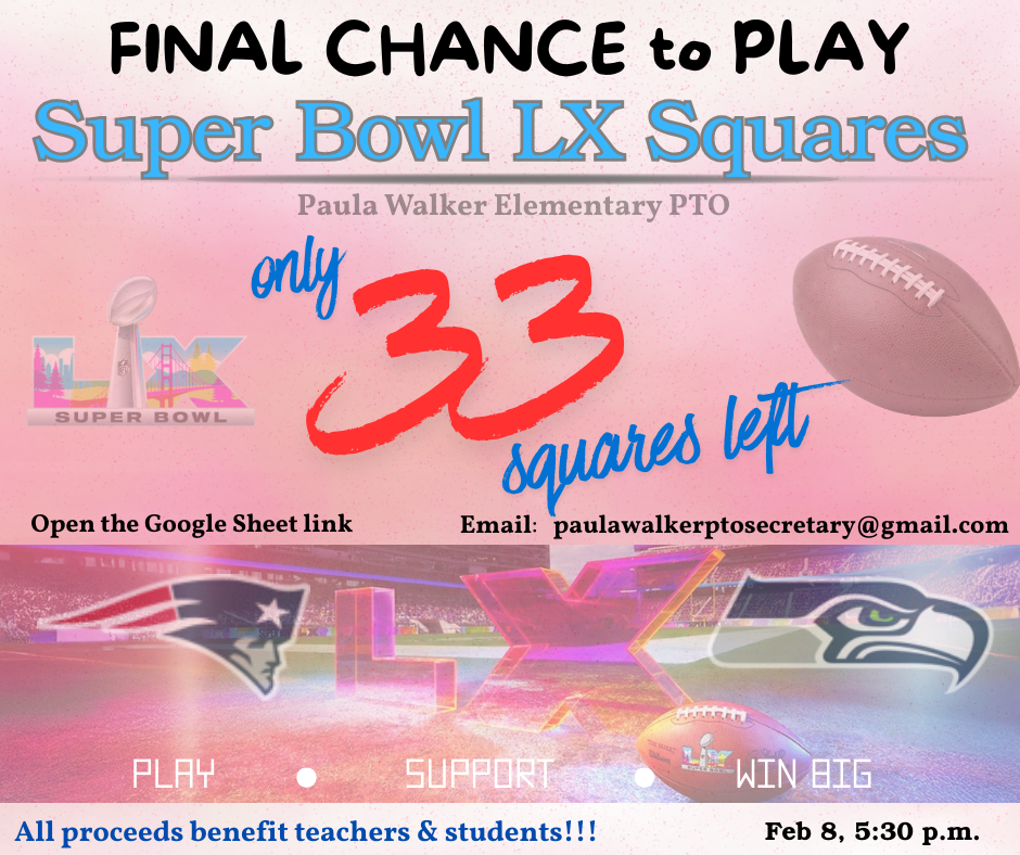 PTO Super Bowl flyer