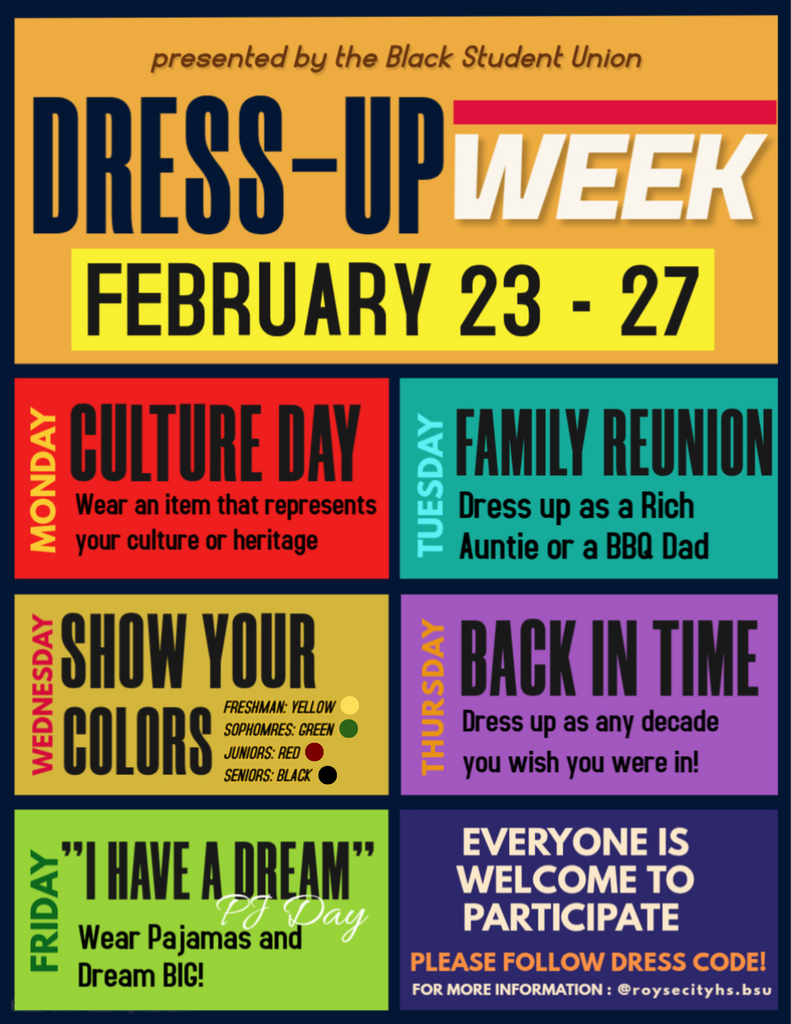 BHM Dress Up Days