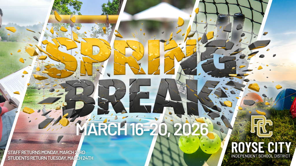 Spring Break March 16-20, 2026