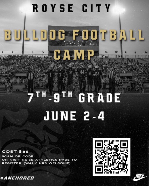 RCISD Football camp for 7th-9th