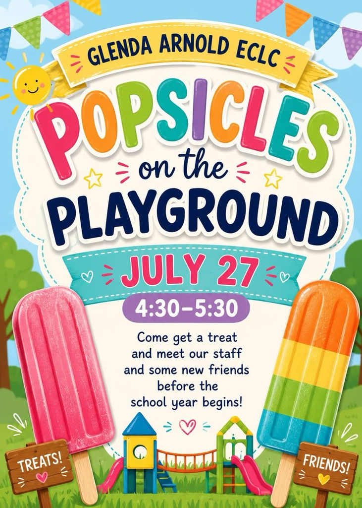 popsicles on the playground July 27