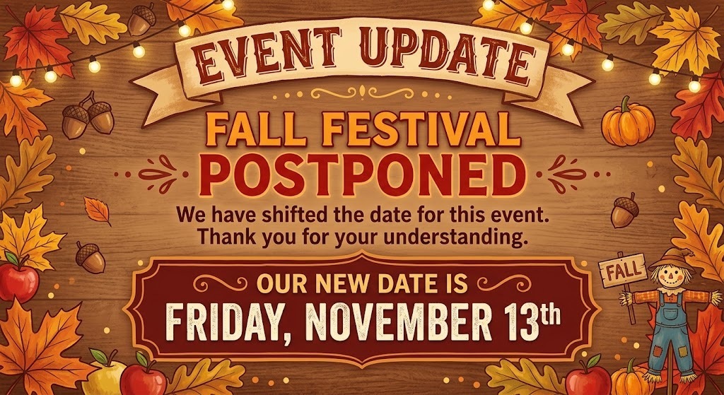 Fall Festival postponed