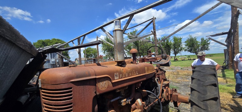 Starting point of the tractor