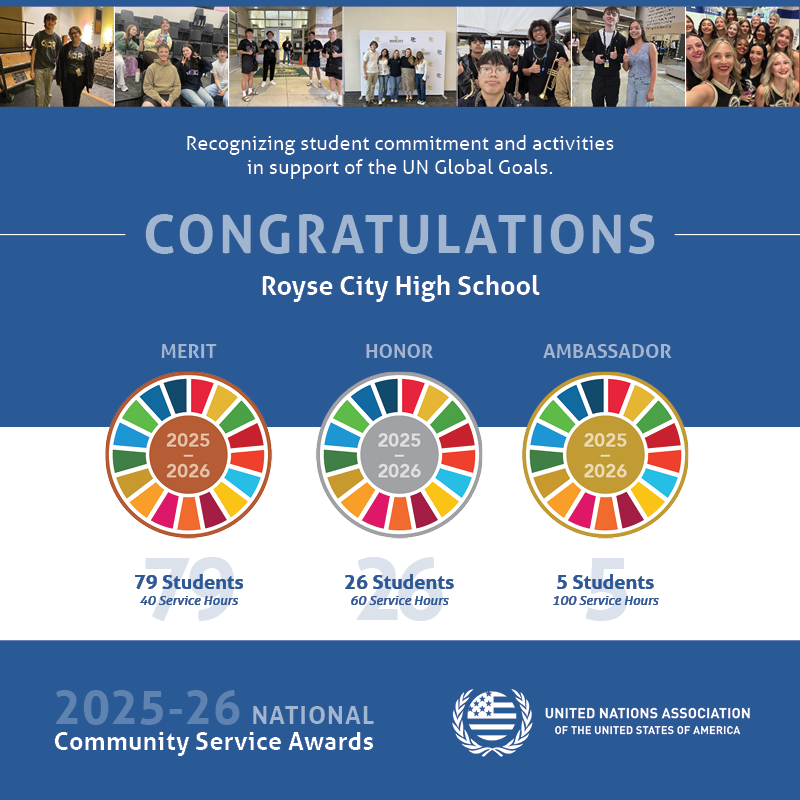 Graphic for National Community Service Awards