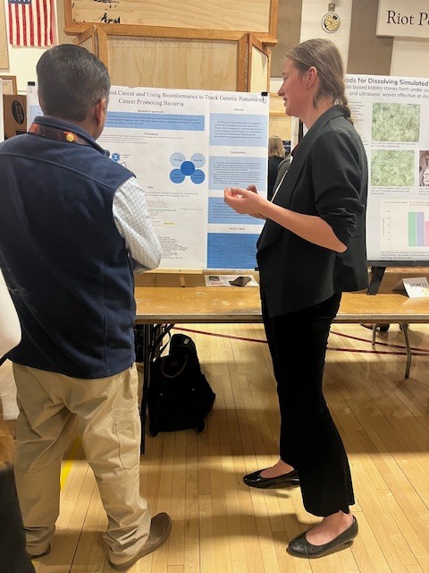 Bridgette White presents her findings to a judge. 