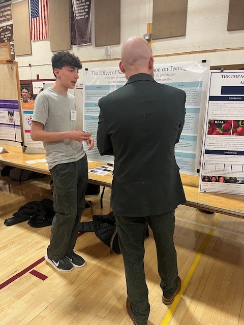 Joe Monk at the Maine State Science Fair