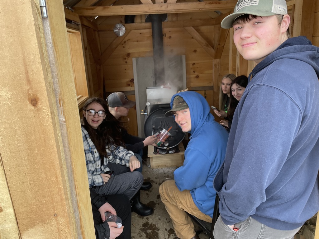 The long process of boiling down the sap.