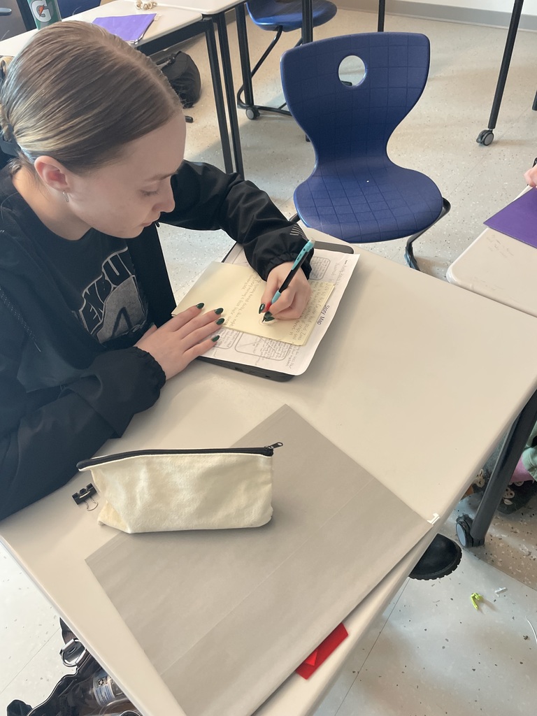 Refining her script writing.