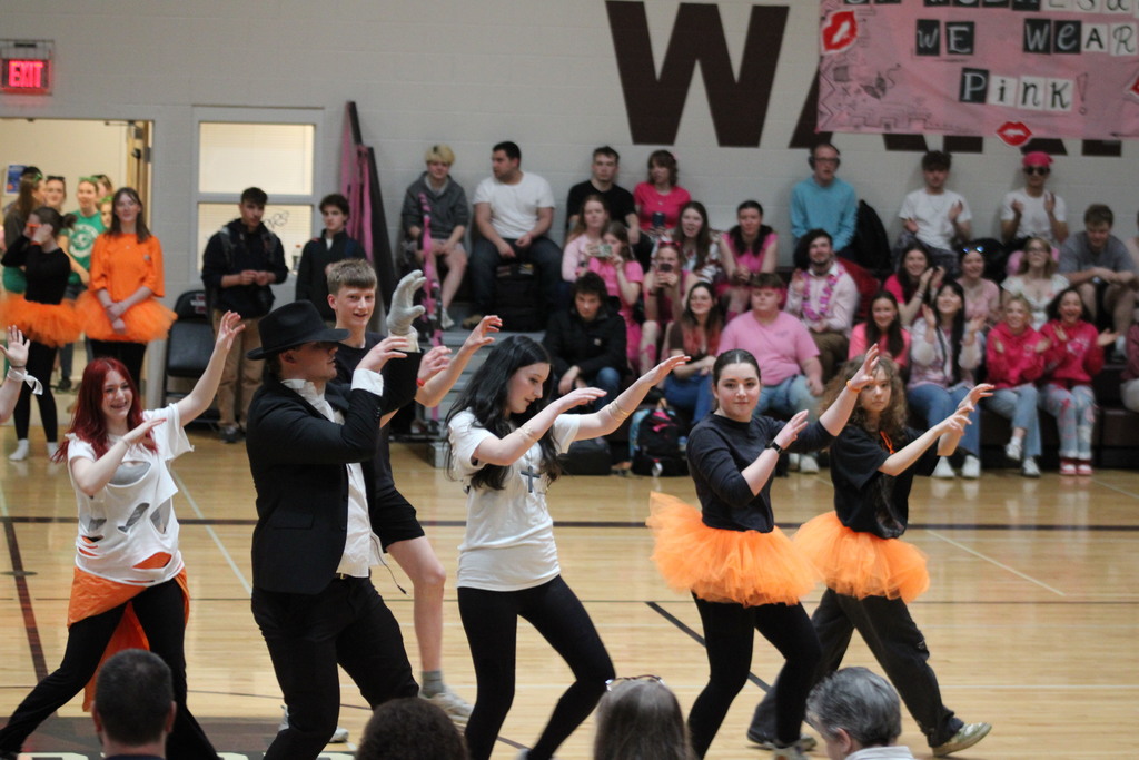 Mr. Dorogi and the sophomores stun the crowd with a thrilling dance performance. 