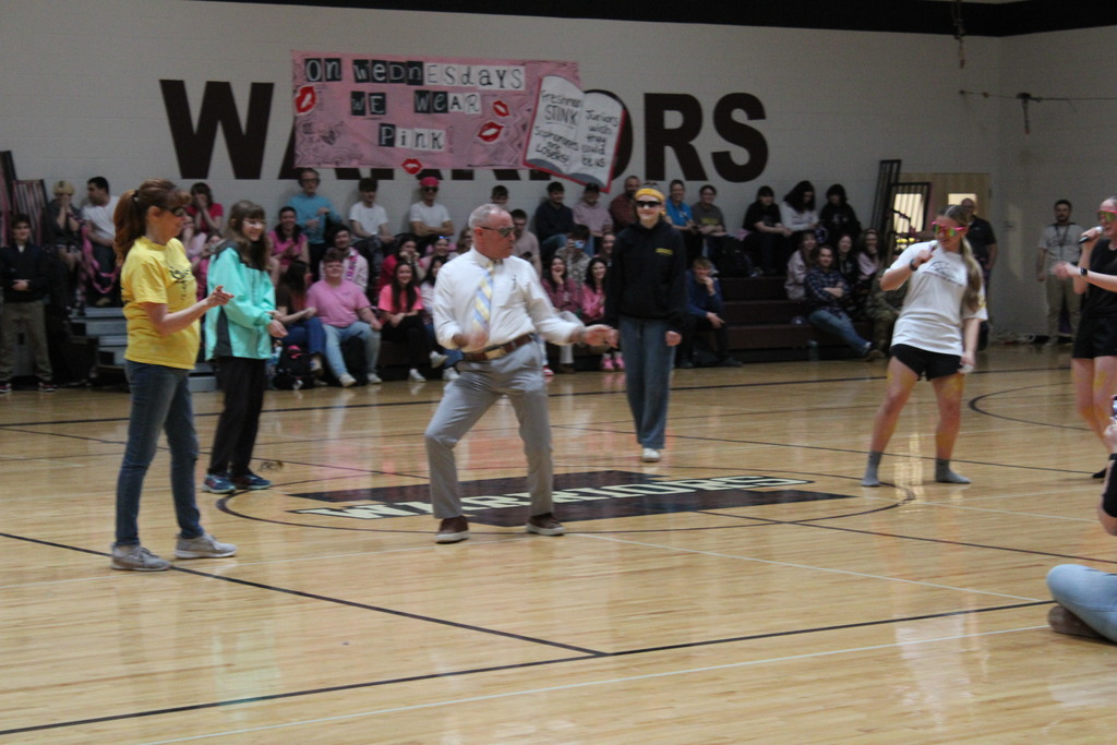 Mr. Neal showing off the moves. 