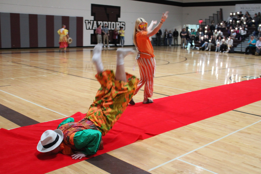 Noah Parker does the worm. 