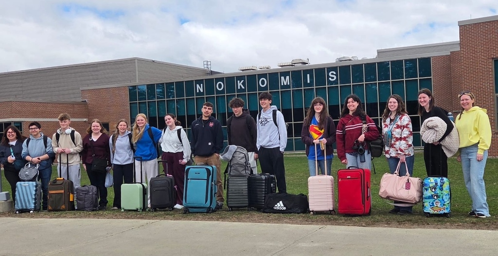 The crew waiting for the bus 