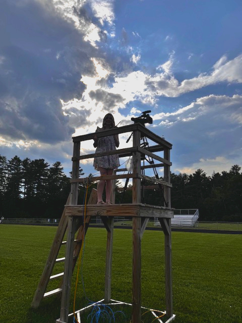 Tech team filming graduation
