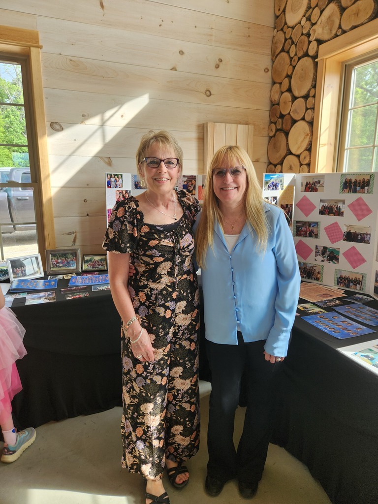 Kelly Burns and Lori Merrow at their retirement party.