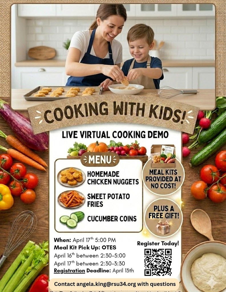 Cooking With Kids! Flyer