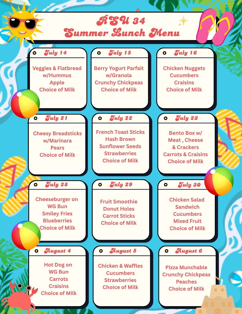 Summer Menu