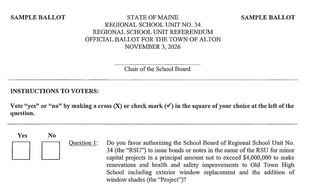 Sample Ballot