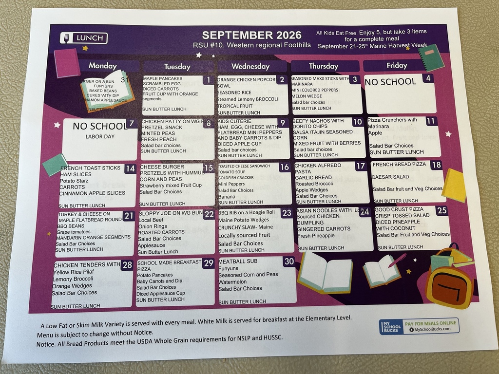 sept l menu
