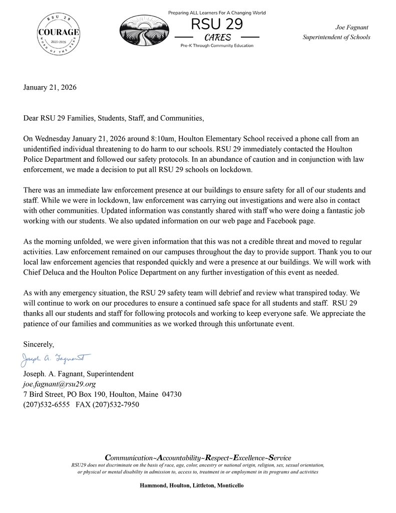 RSU 29_1/21/26 Press Release