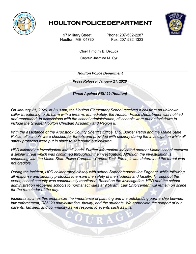 HPD 1/21/26 Press Release