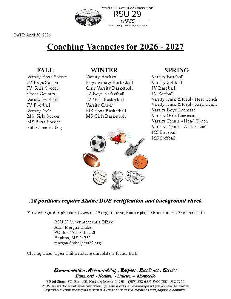 Positions Available