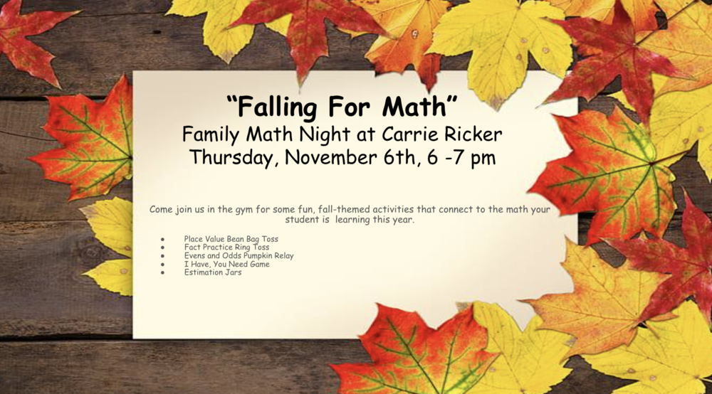 Math Night at CRS