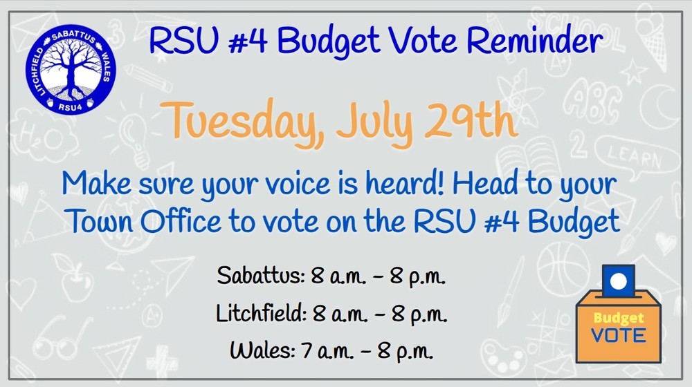 Budget Vote Reminder - July 29 2025