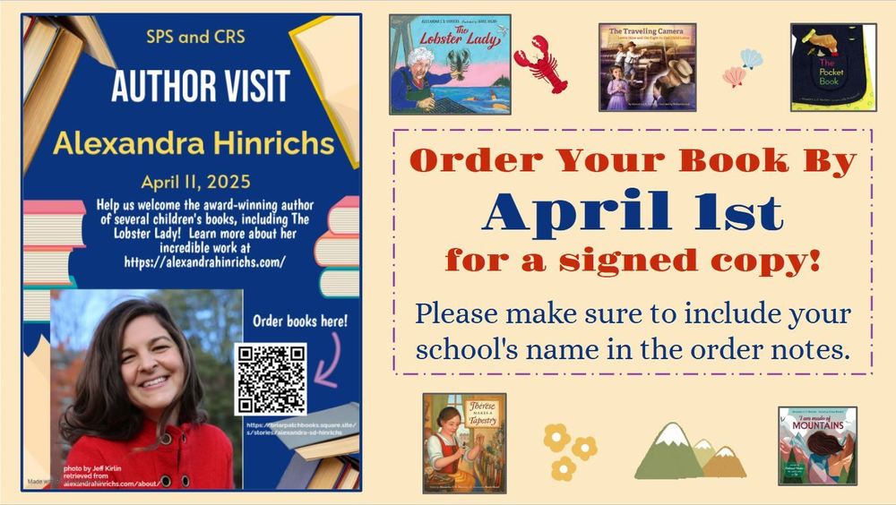 Author Visit at SPS and CRS