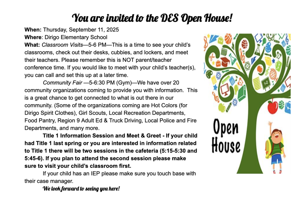 Open House Invitation