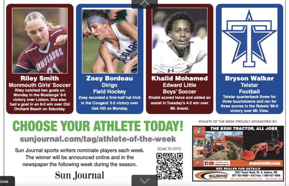 athlete of the week