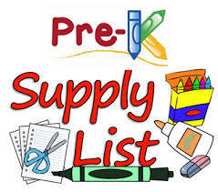 Pre-K Supply List