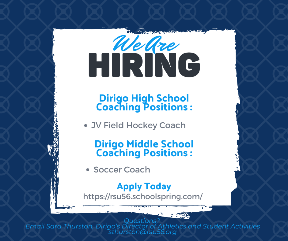 We still have a few open coaching positions for this fall!